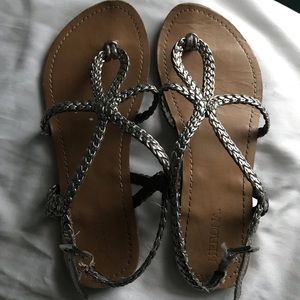 Merona silver sandals 🌸